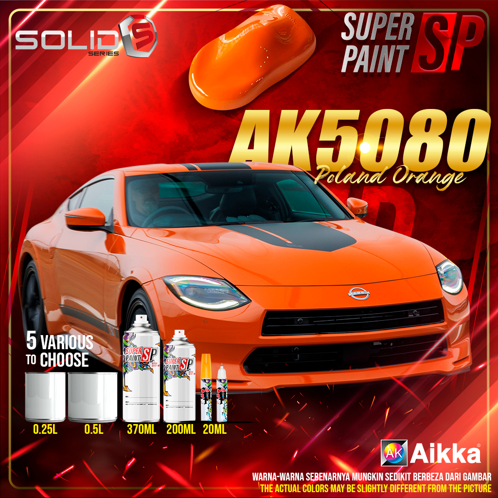 AIKKA AK5080 Poland Orange | Solid Series | 2K Car Paint Motor Body ...