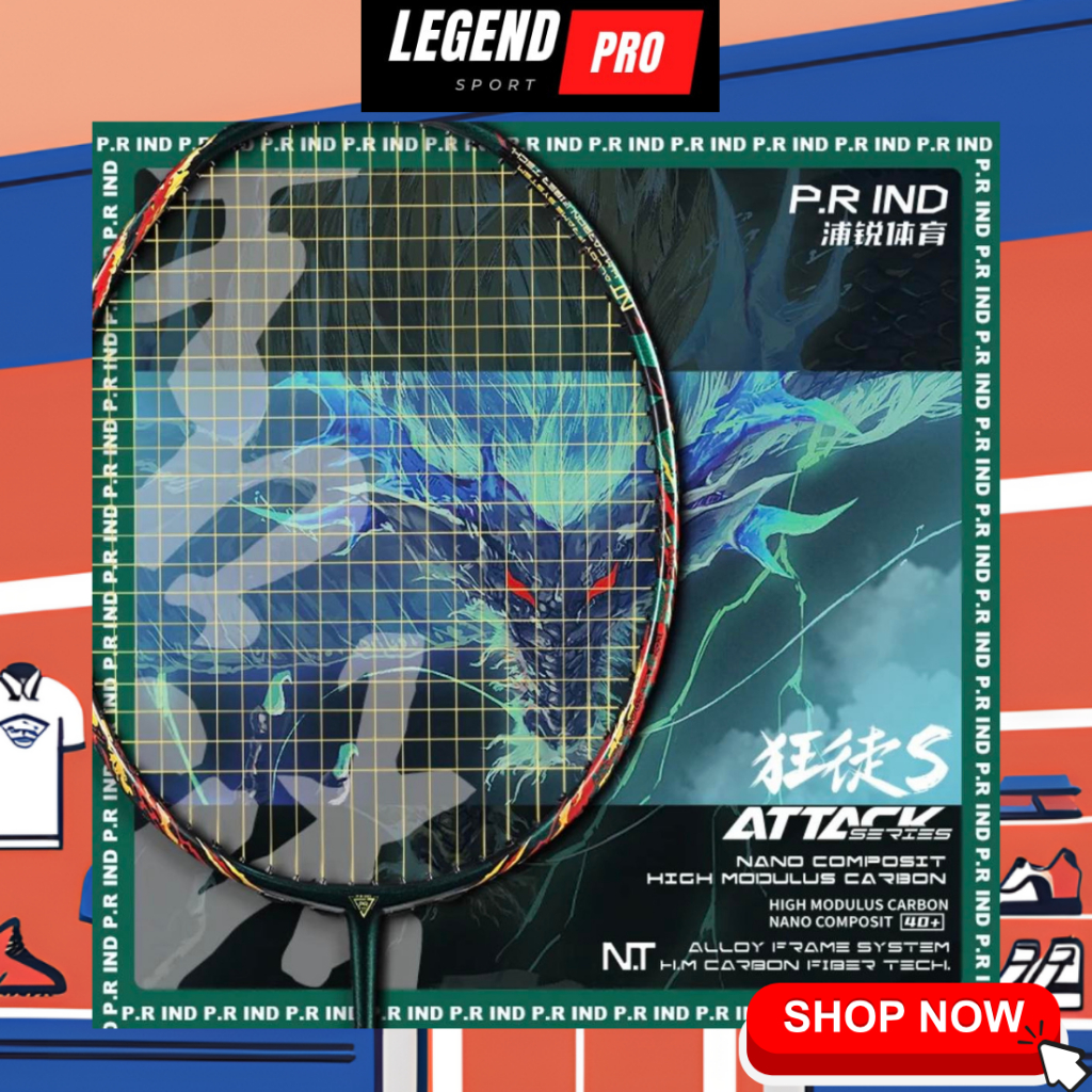 💥💥P.R IND KRANTED-S BADMINTON RACQUET (PURUI/PR)💥💥（Ready Stok）💥💥浦锐 狂徒S ...