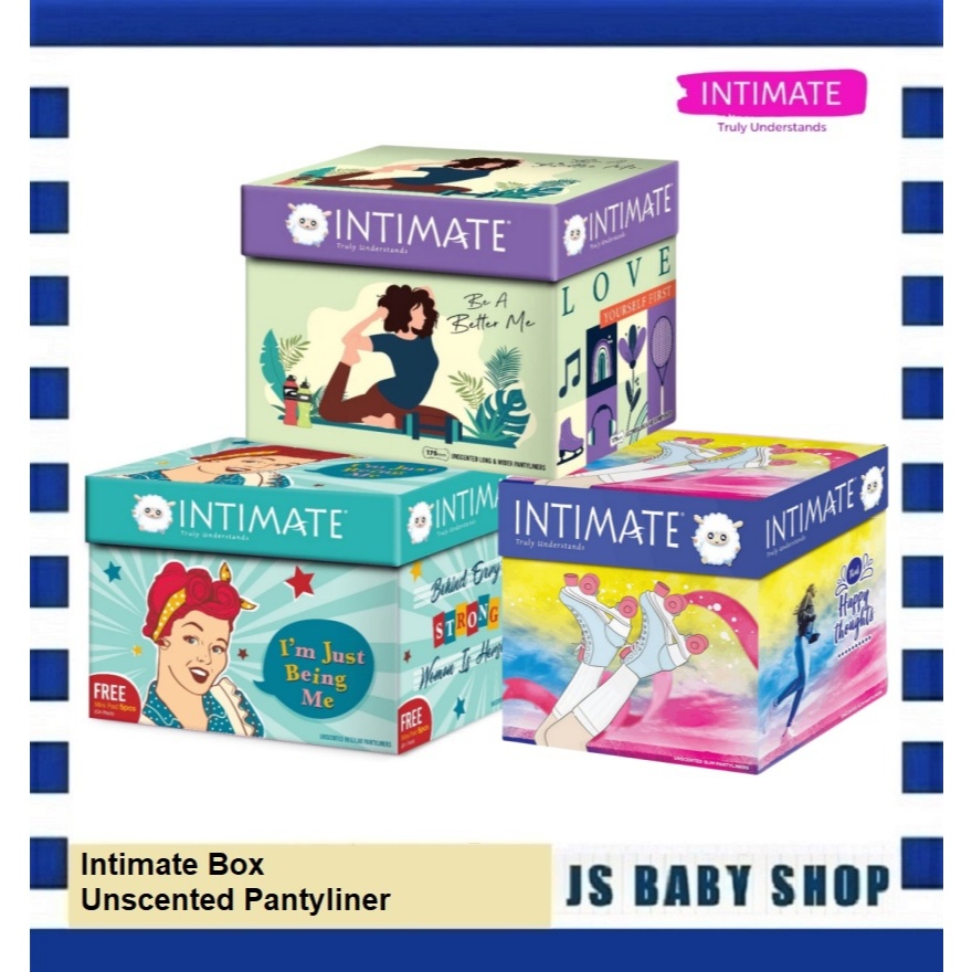 Intimate Box Unscented Pantyliner (Slim 100's, Regular 100's, Long 60's ...