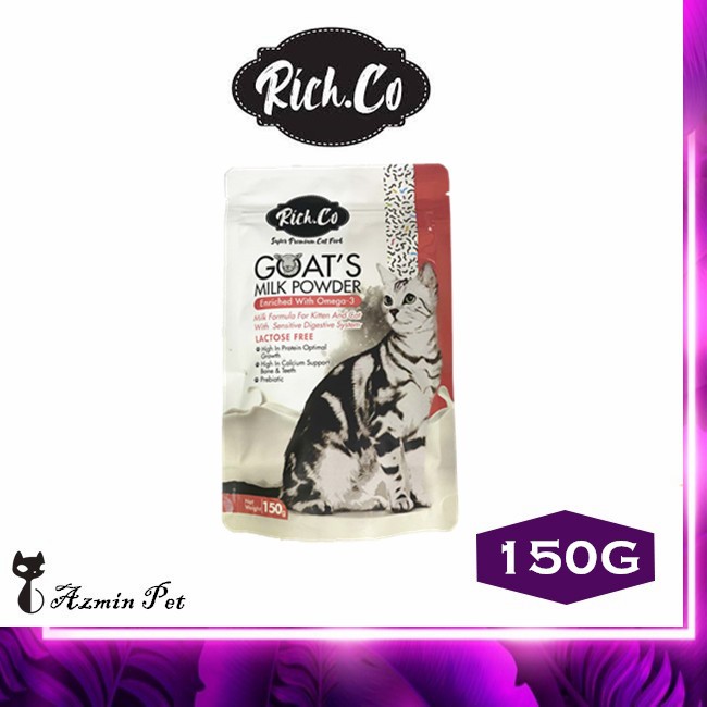 Rich. Co Goat Milk Powder with Omega 3 Kitten Cat Milk / Susu Kambing ...