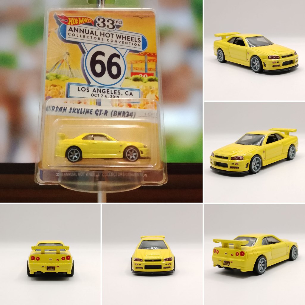 Hot Wheels Custom | R34 LA Convention Yellow Gtr skyline | Shopee Malaysia