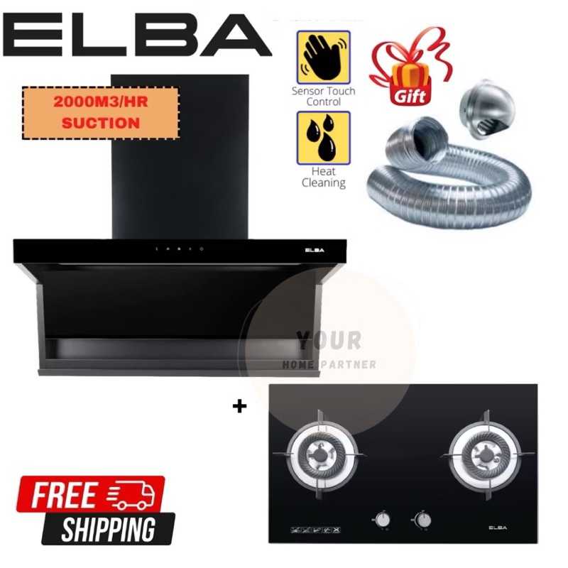 Elba Kitchen Hood MONZA EH-Q9327ST(BK) Cooking Cooker Hood Kitchen ...