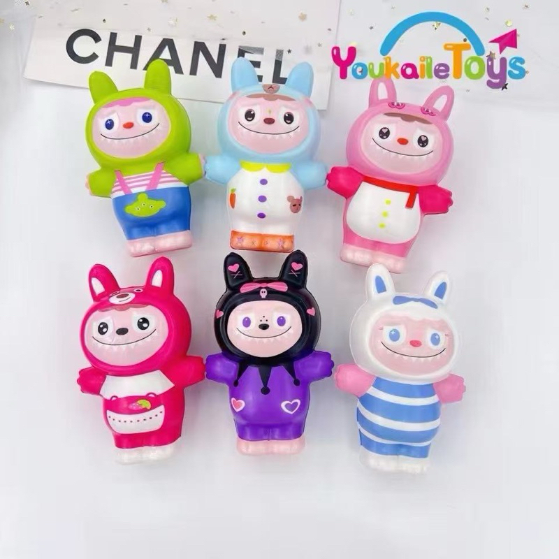 Kawaii Labubu Squishy Toys Slow Rebound Release Anxiety Toy Kawaii ...