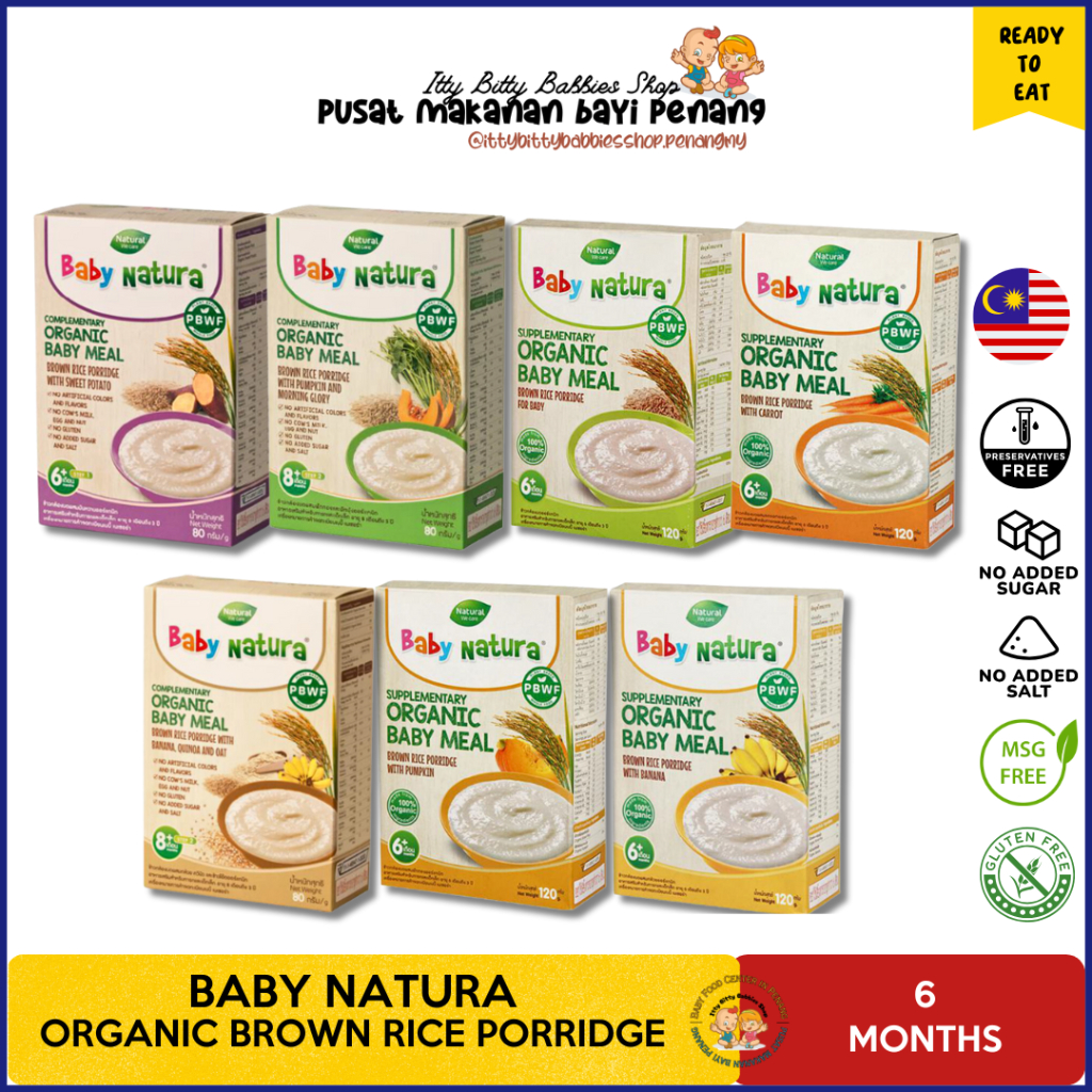BABY NATURA - Organic Brown Rice Porridge 6months | Shopee Malaysia