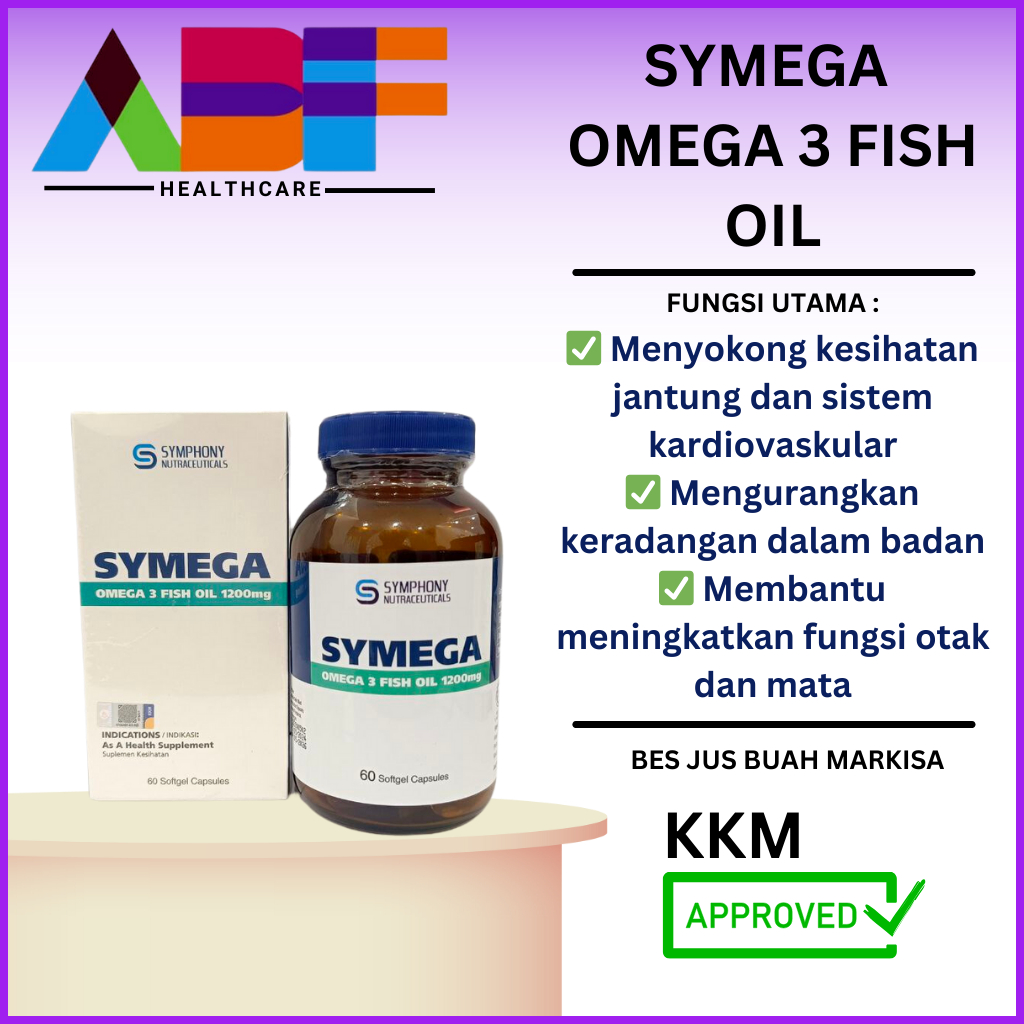 SYMEGA OMEGA 3 FISH OIL 1200mg | Shopee Malaysia