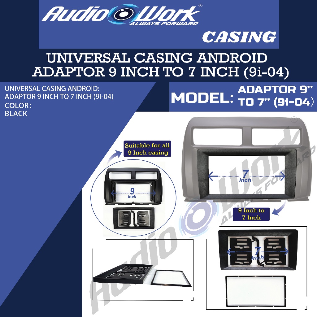 Universal Casing Android Player Untuk Adaptor 9 inci Tukar Kepada 7 ...