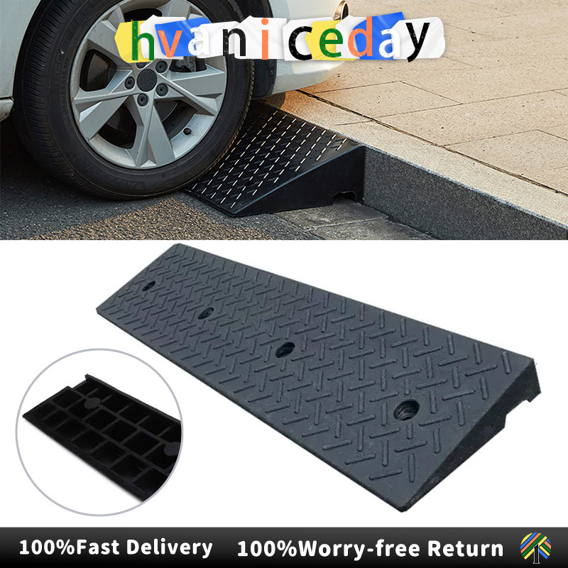 100cm Heavy-Duty Driveway Ramp Rubber Curb Ramp Step Ramp Slope Ramp ...