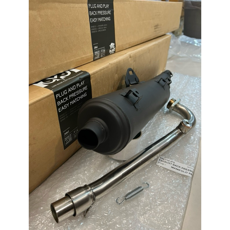 BUBOSTEEL EXHAUST BACK PRESSURE LAGENDA FI/SRL115 FI 25MM 28MM 32MM ...