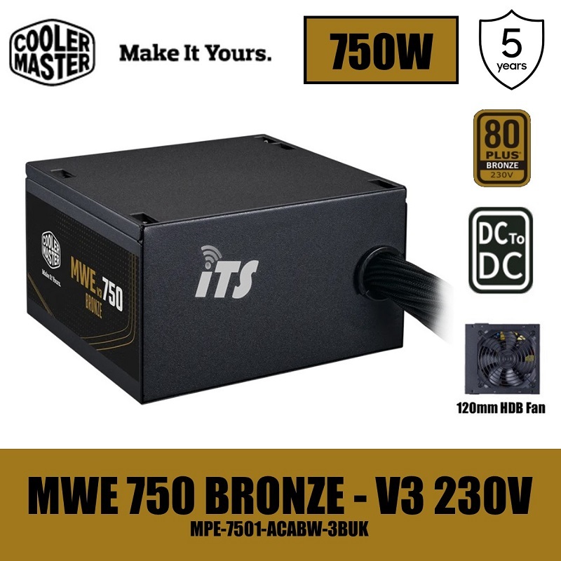 Cooler Master MWE Bronze V2 / V3 230V 80 PLUS Power Supply Unit (550W ...