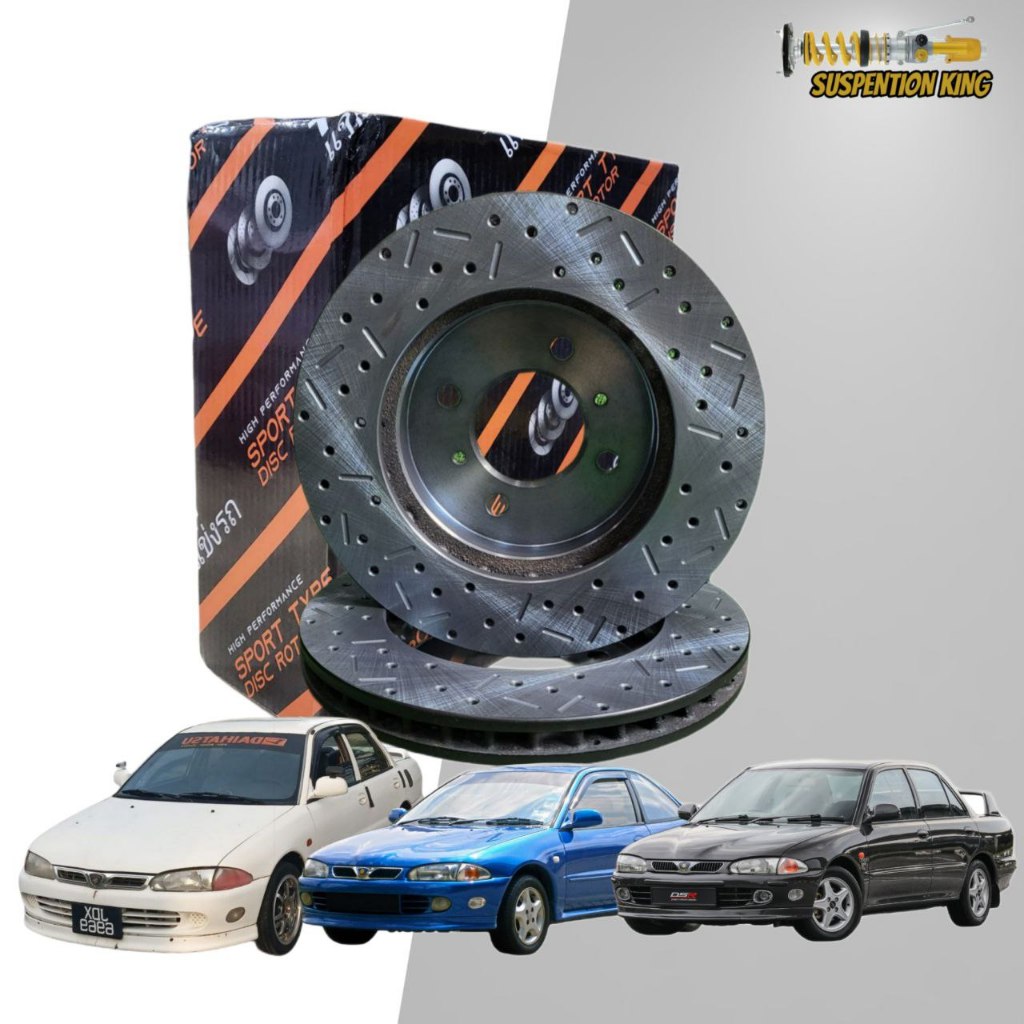 DISC ROTOR SPORT SLOTTED & DRILLED ORIGINAL TF THAILAND (FRONT & REAR ...