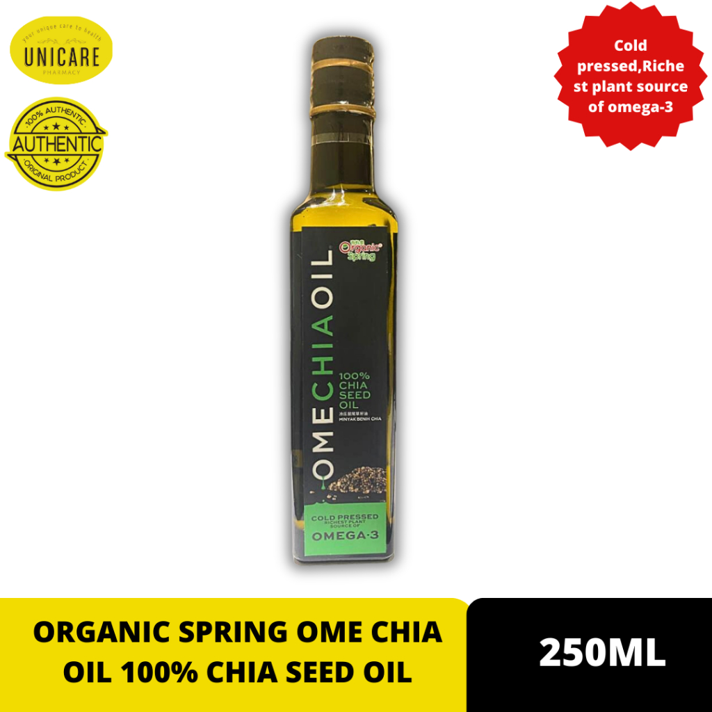 ORGANIC SPRING OME CHIA OIL 100% CHIA SEED OIL 250ML | Shopee Malaysia