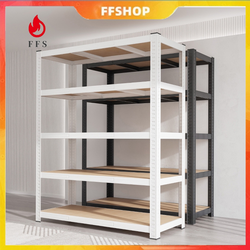 【FFS】5 Tier RACK Boltless Rack Home Storage Warehouse Store Room Office ...