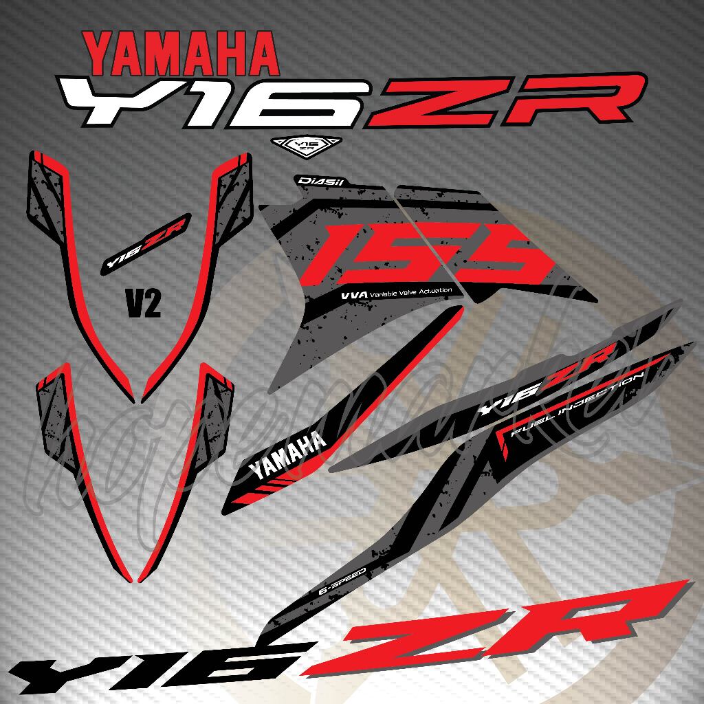 STRIPE MOTOR YAMAHA Y16 Y16ZR V1 V2 ABS DESIGN 2024 NEW CUSTOM BODY ...
