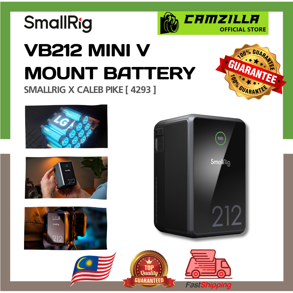 SmallRig x Caleb Pike VB212 mini V Mount Battery [ 4293 ] | Shopee Malaysia