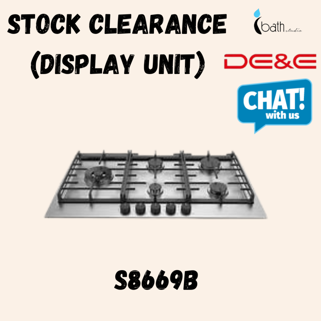 [Display Unit] DE&E Built In Gas Hob S8669B | Shopee Malaysia