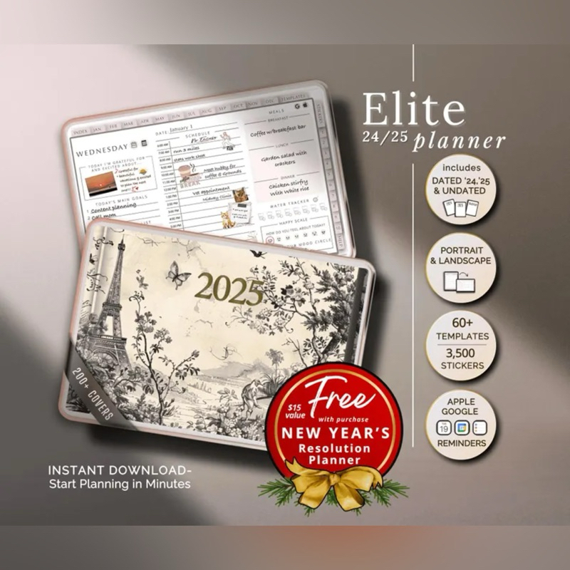 2025 Digital Planner - GoodNotes Template for iPad, Tablet & Phone ...