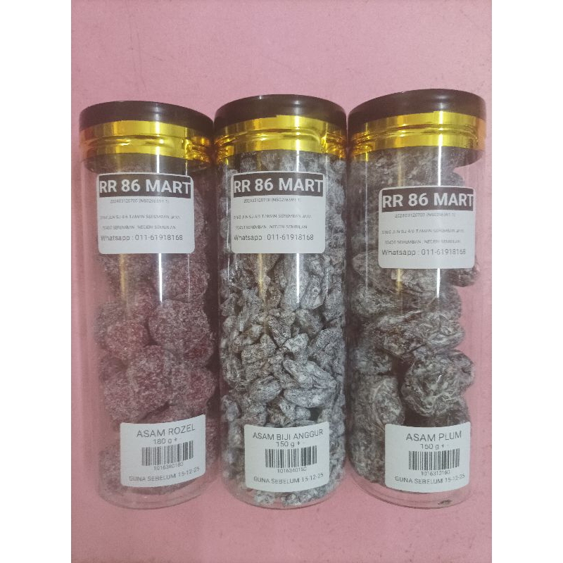 asam Rozel 180g , asam biji anggur 150g , asam bidara 160g , | Shopee ...