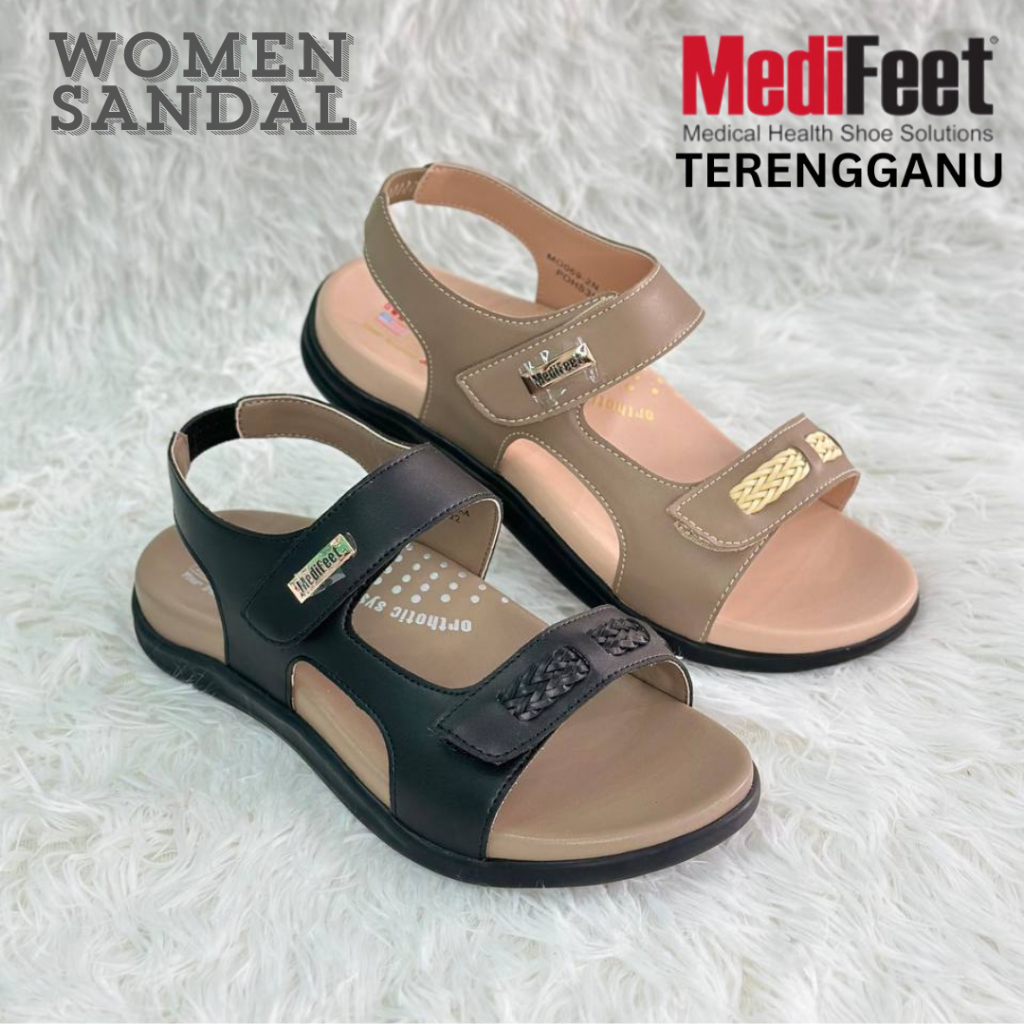 Medifeet Ladies Support Sandals Medifeet Women's Ankle Strap