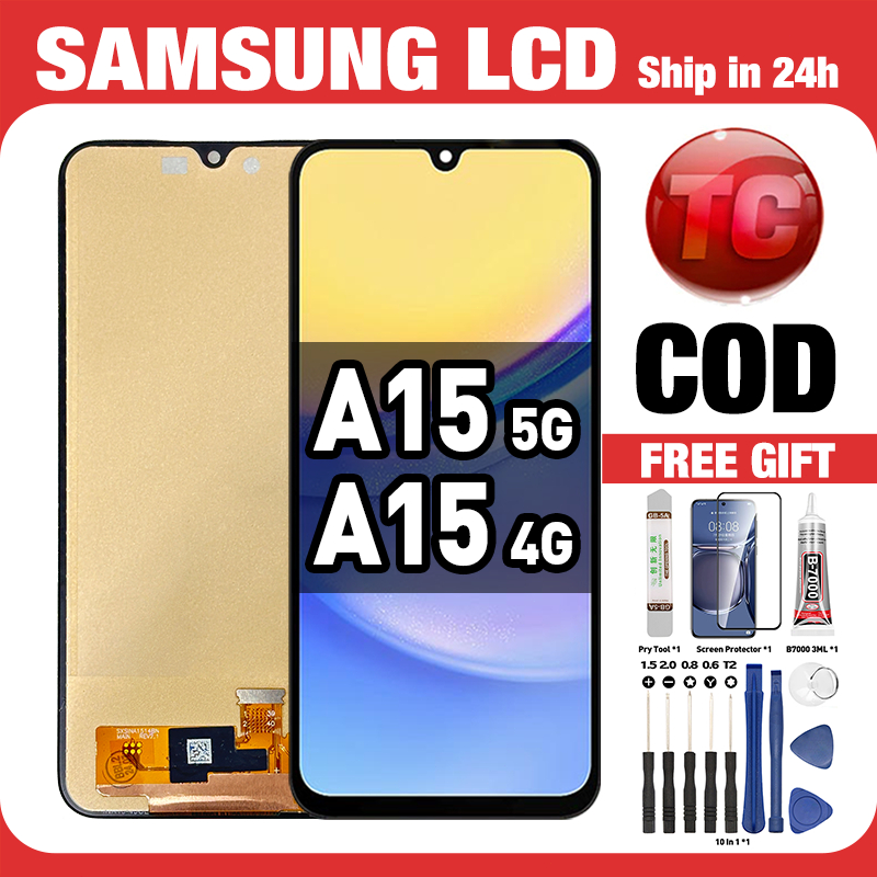 LCD SAMSUNG A15 4G A155/ A15 5G A156 Compatible For Original Glass ...