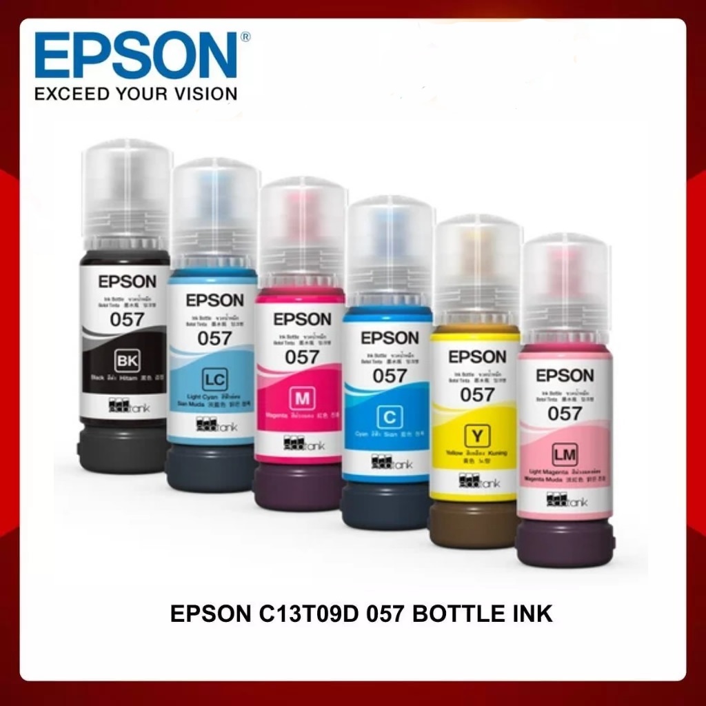 Epson 057 Ink Bottle T057 Epson Ink Bottle 6CL Dye 70ml Ink Bottlle for ...