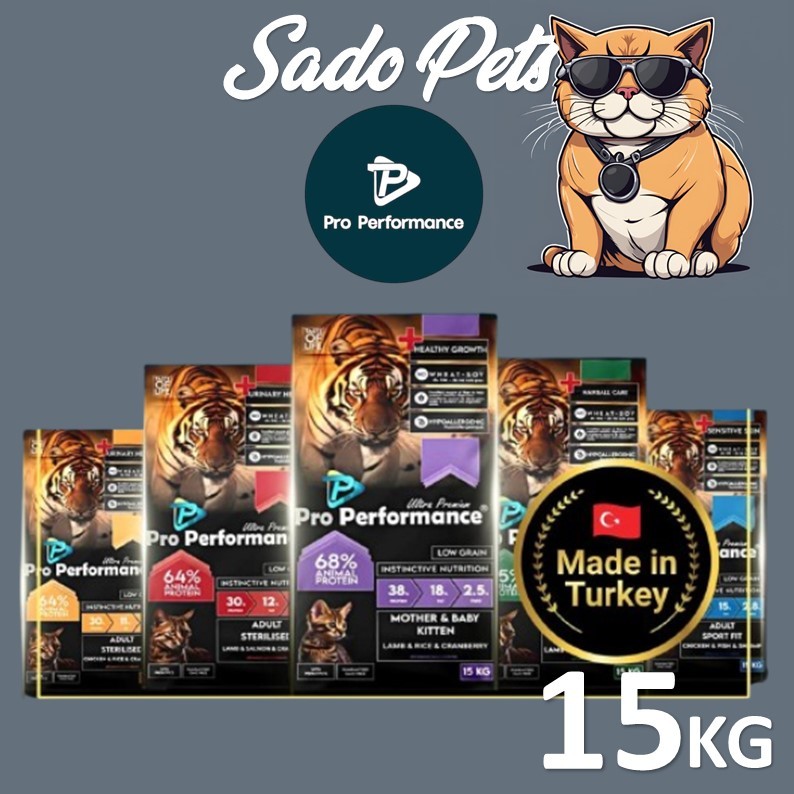 Pro Performance Cat Food Ultra Premium 15kg Sterilised Kitten Sportfit ...