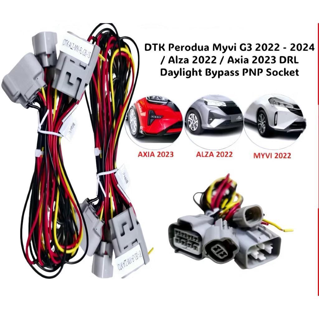 Perodua Myvi 2021 Alza 2022 Axia 2023 DRL Daylight Bypass PNP Socket 10 ...