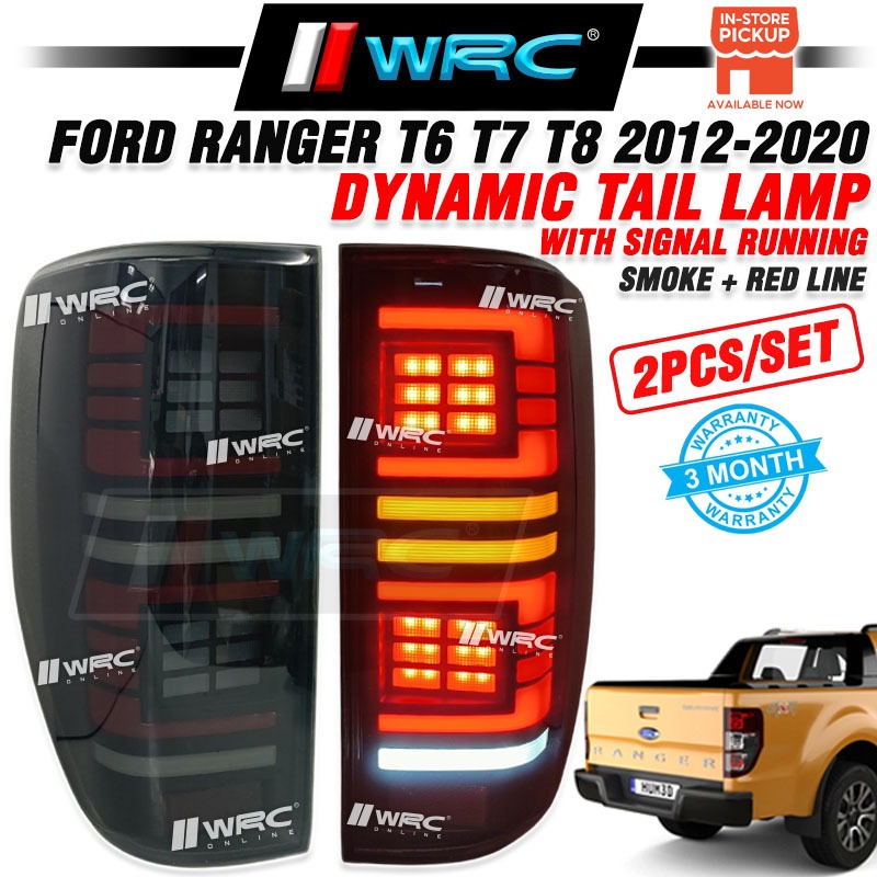 KM-06 Ford Ranger T6 T7 T8 2012 - 2020 Dynamic Tail Lamp With Signal ...
