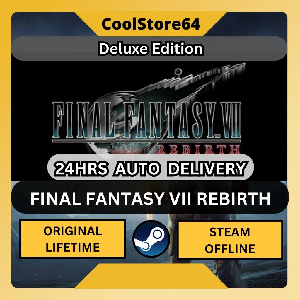 FINAL FANTASY VII REBIRTH [Auto Delivery][Steam Offline] | LIFETIME ...