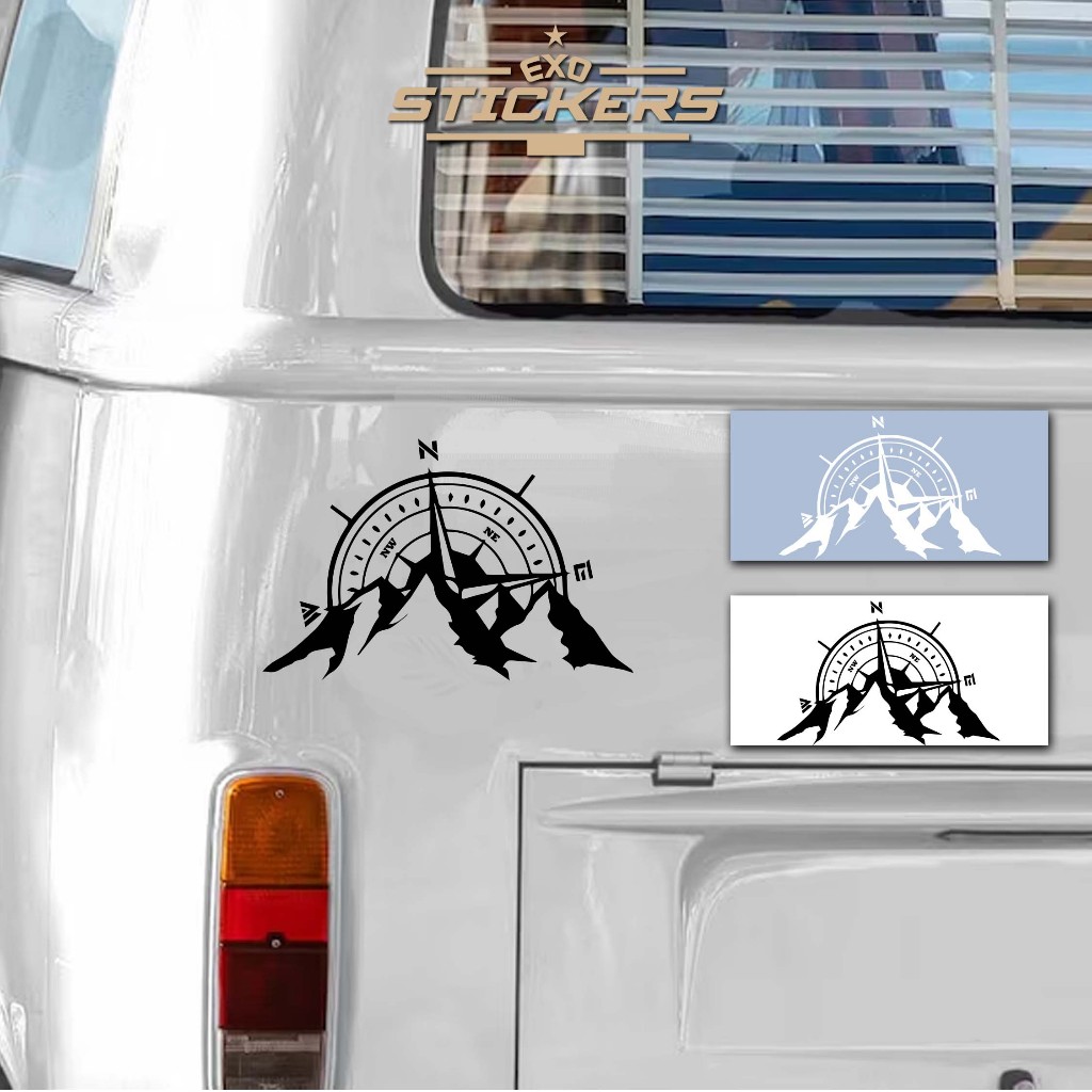 COMPASS van sticker tampal luar waterproof tahan panas | Shopee Malaysia
