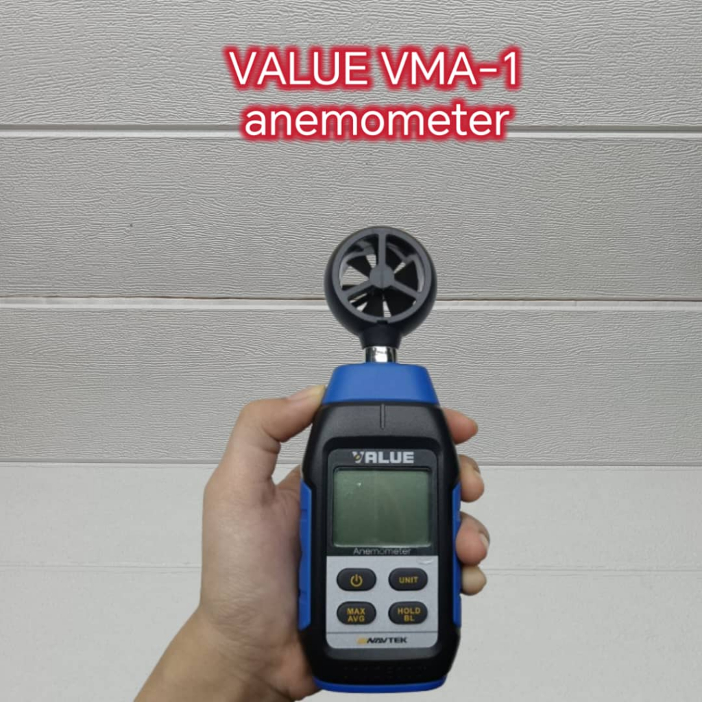 VALUE VMA-1 Anemometer Wind Speed Gauge Meter Air Velocity Temperature ...