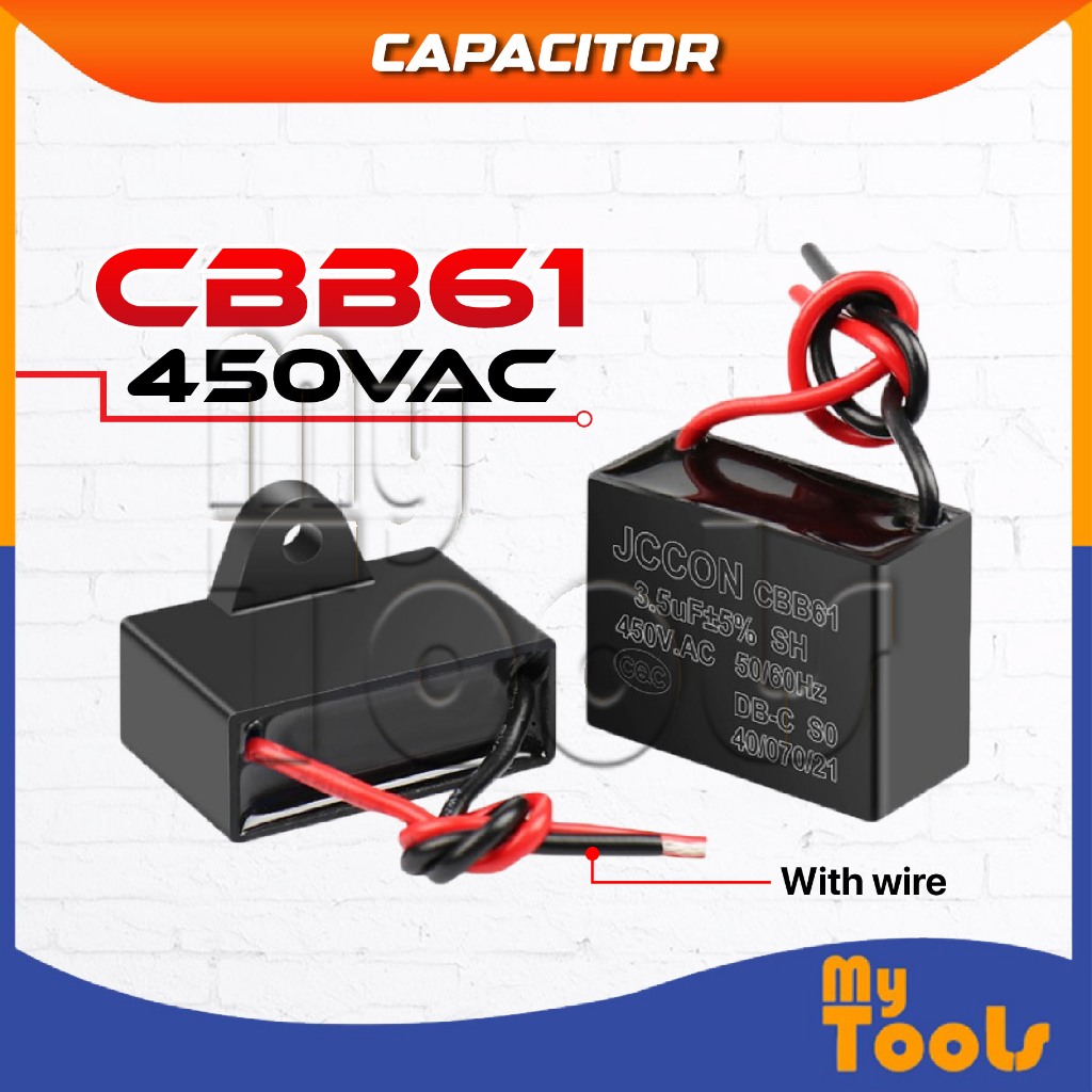 Condensateurs CBB61 450VAC Pour Moteur De Ventilateur Ou Climatisation - Capacités De 1.2uF à 12uF
