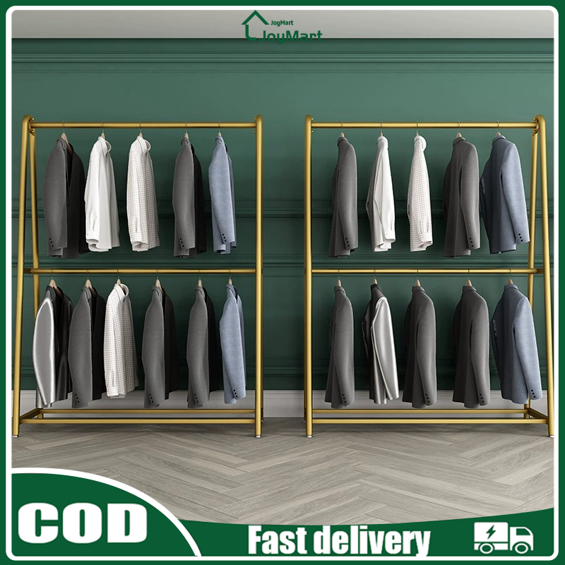 Steel Pipe Clothes Rack Penyangkut Baju Wedding Dress Clothes Shop Rak ...