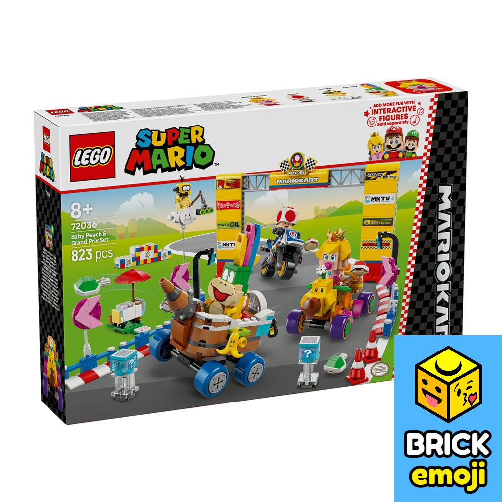 LEGO 72036 Super Mario : Mario Kart – Baby Peach & Grand Prix Set ...