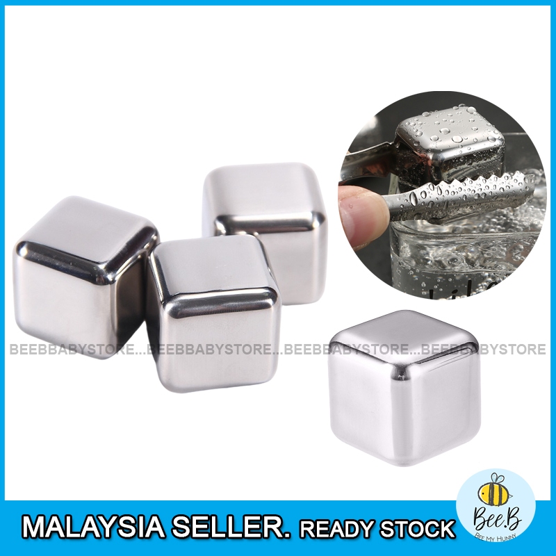 Ketulan Ais Keluli Tahan Karat 304 Food Grade Ice Cube Stone Summer ...