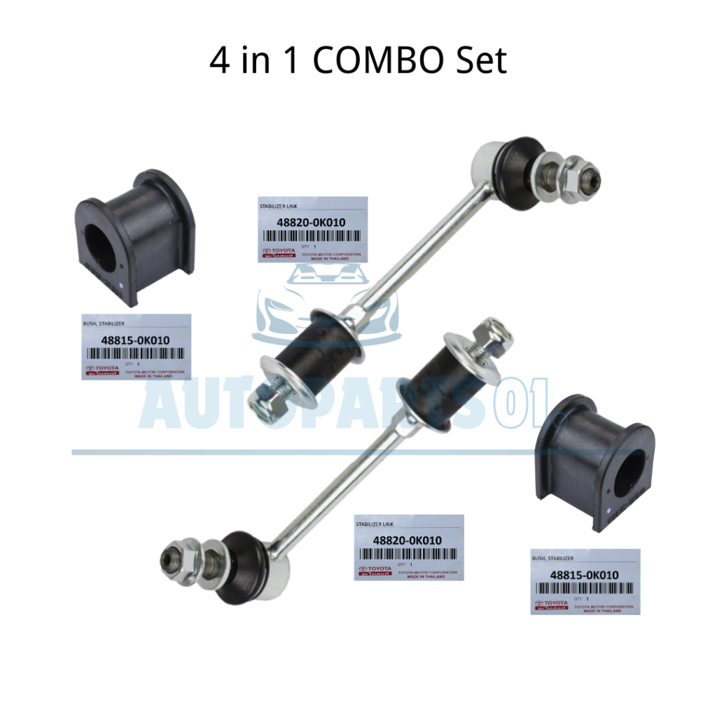 [4 IN 1 COMBO SET] Toyota Thailand Front Stabilizer Link / Bush for ...