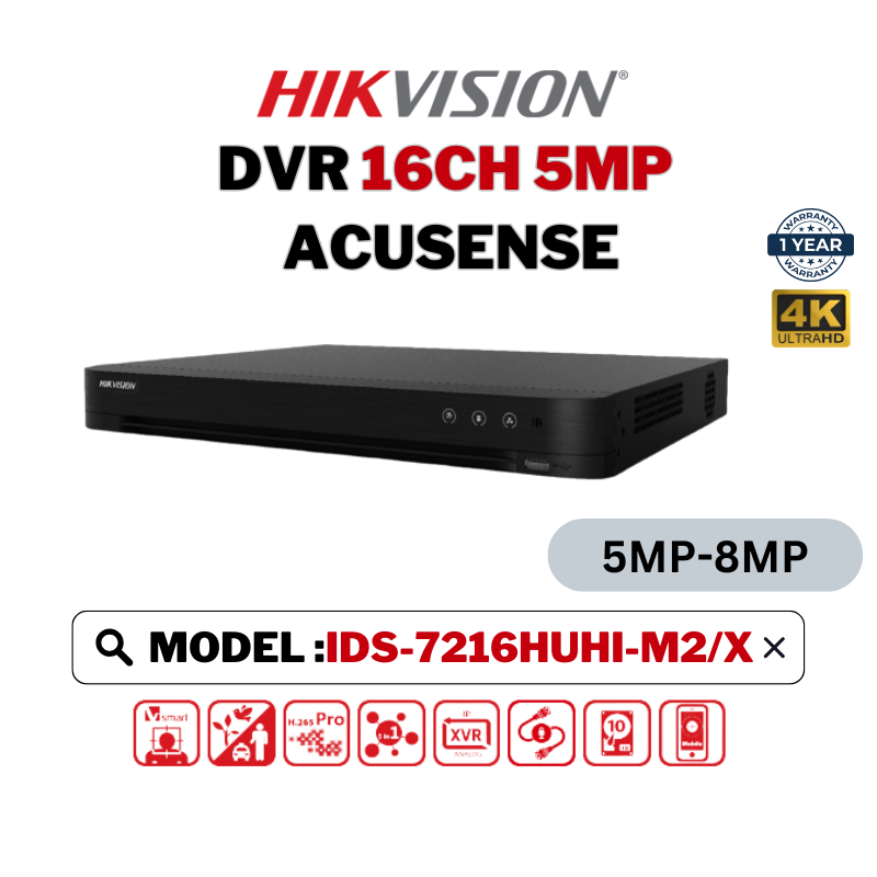 HIKVISION IDS-7216HUHI-M2/XT 16-ch 5MP