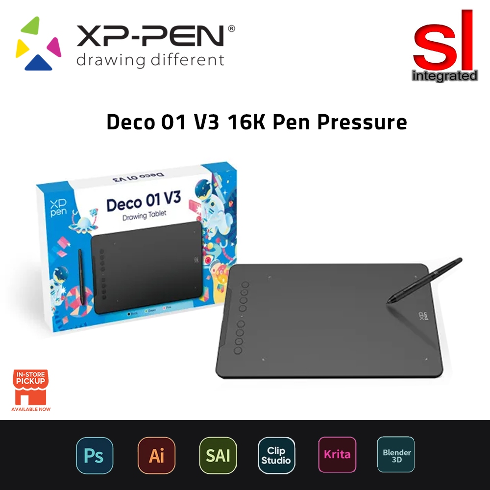XP-Pen Deco 01 V3 Drawing Graphics Tablet | Shopee Malaysia
