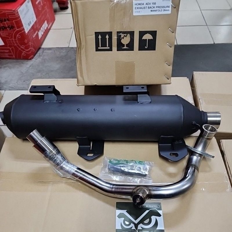 EXHAUST HONDA ADV 150/ADV160 BACK PRESSURE CJ IPOH BUBOSTEEL MANIFOLD ...