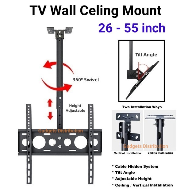 SM CM-M 26 to 55 Inch LCD TV Wall Ceiling Mount Bracket M Holder ...