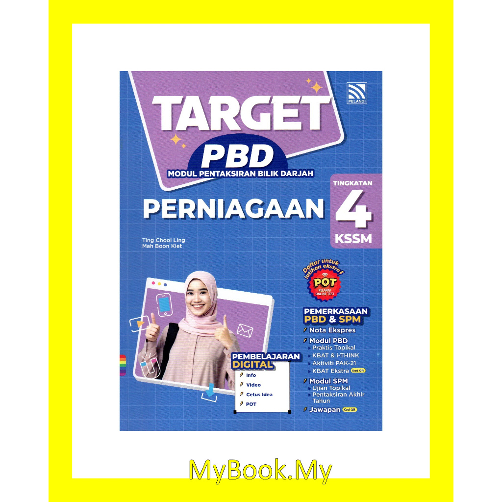 *BARU* MyB Buku Latihan : Perniagaan Tingkatan 4 - Target PBD Modul