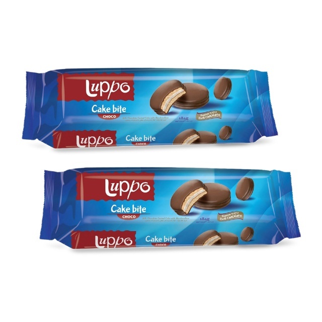 LUPPO CAKE BITE PREMIUM QUALITY REAL CHOCOLATE 8PCS 184G Delightful ...
