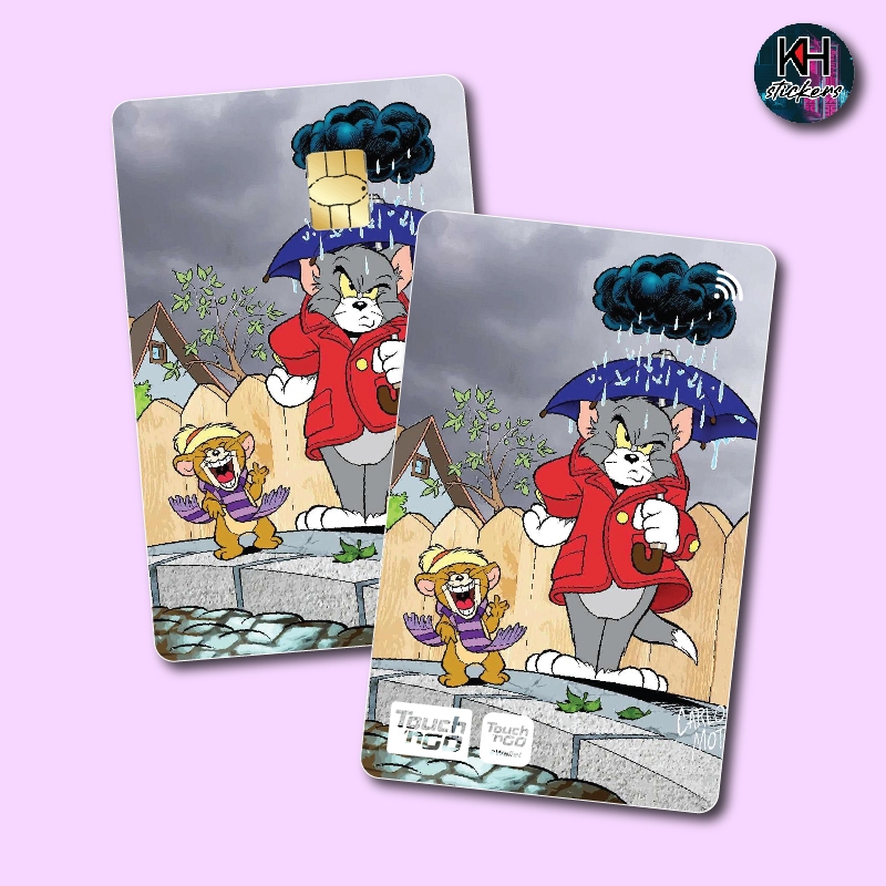 TOM & JERRY - TOUCH N GO CARD / ATM CARD STICKER COVER, TNG CARD, BANK ...