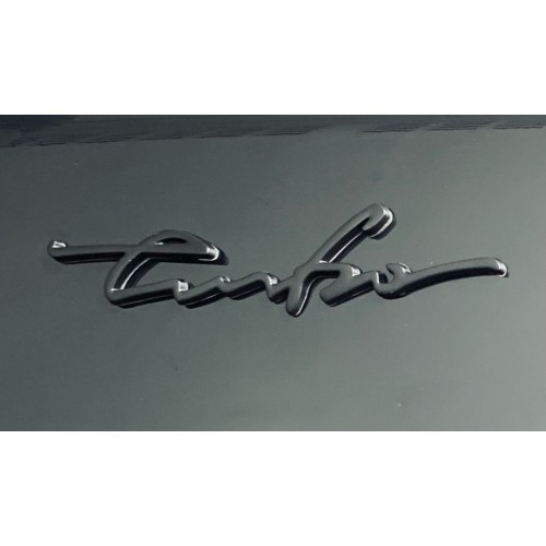 Turbo Emblem Classic Wording Car Vehicle Badge Sticker Black | Shopee ...
