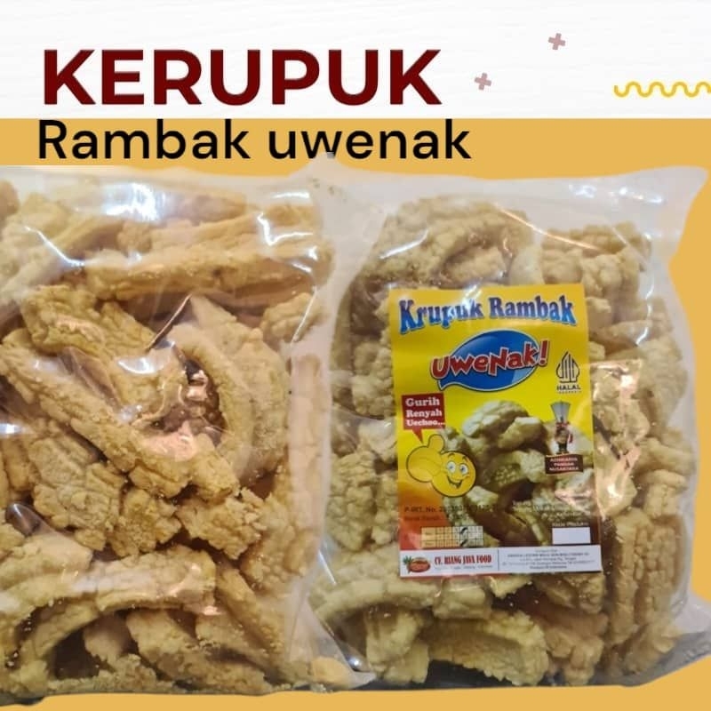 kerupuk rambak uwenak siap makan 250g | Shopee Malaysia