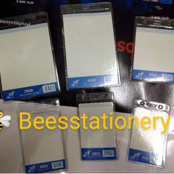 Pvc Name Badge name tag (all size top open) | Shopee Malaysia