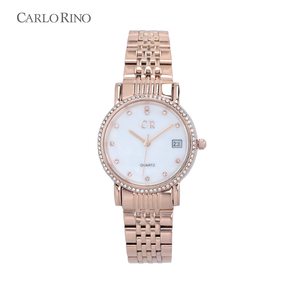 Carlo Rino Corina Date Watch Copper, Jam Tangan Premium Wanita ...