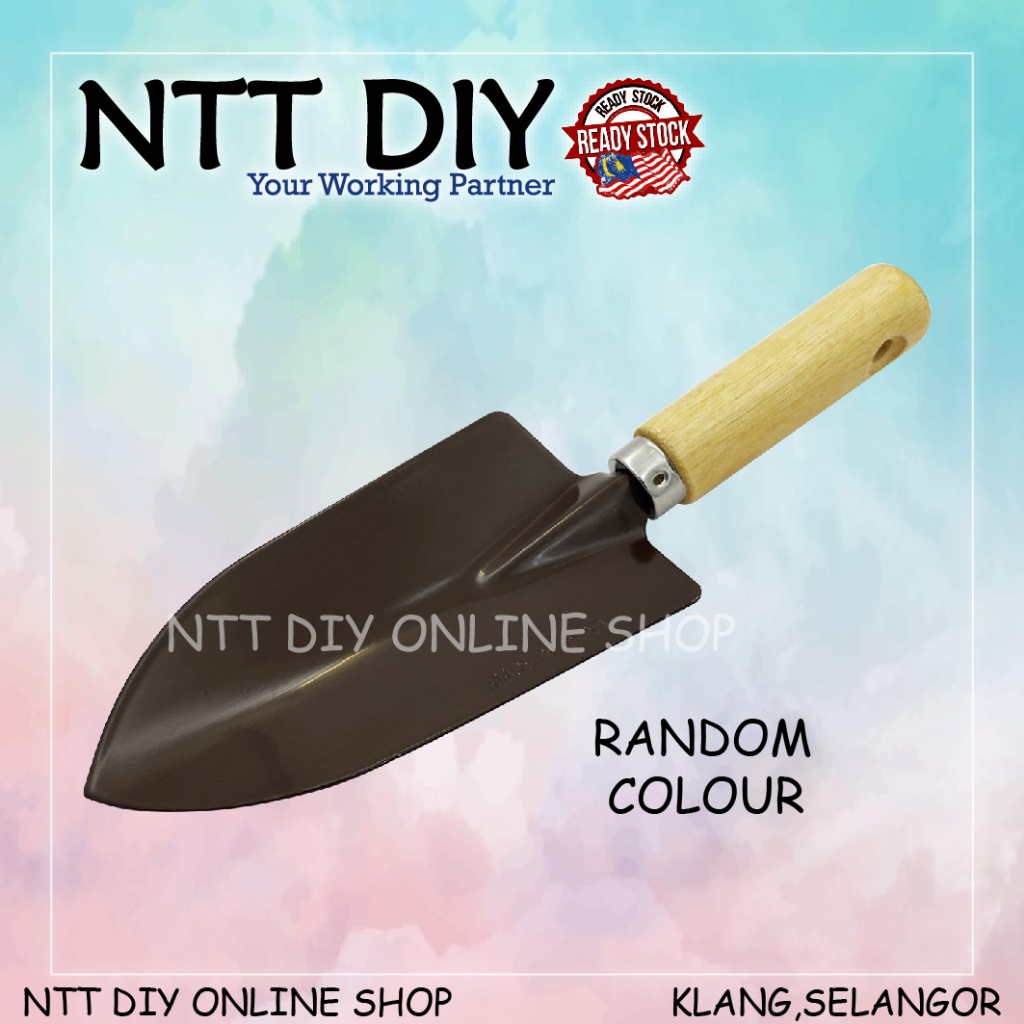 NTT DIY Garden Spade Shovel Mini Metal Handle Gardening Tool Scoop ...
