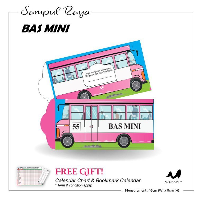 [ HQ 2025 ] MINI BUS 80s SAMPUL RAYA CANTIK ANGPAO MONEY PACKET SAMPUL ...