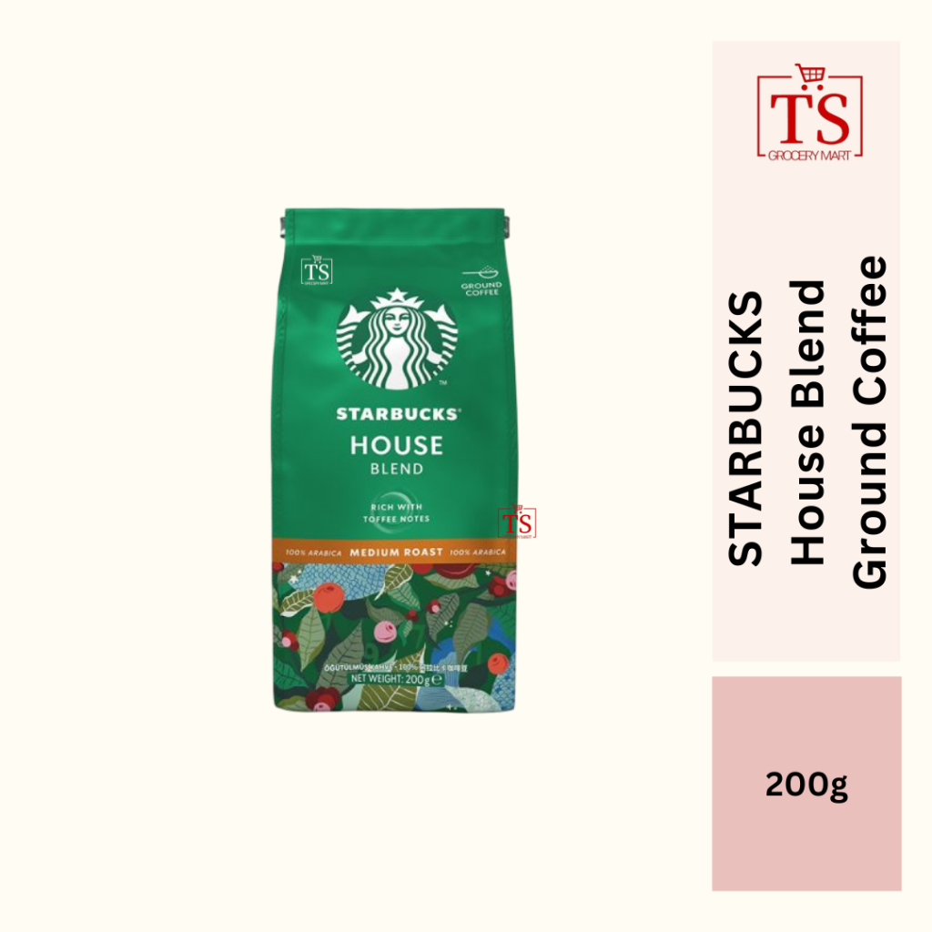 STARBUCKS House Blend Medium Roast Ground Coffee - 200g/1Bag | Shopee ...