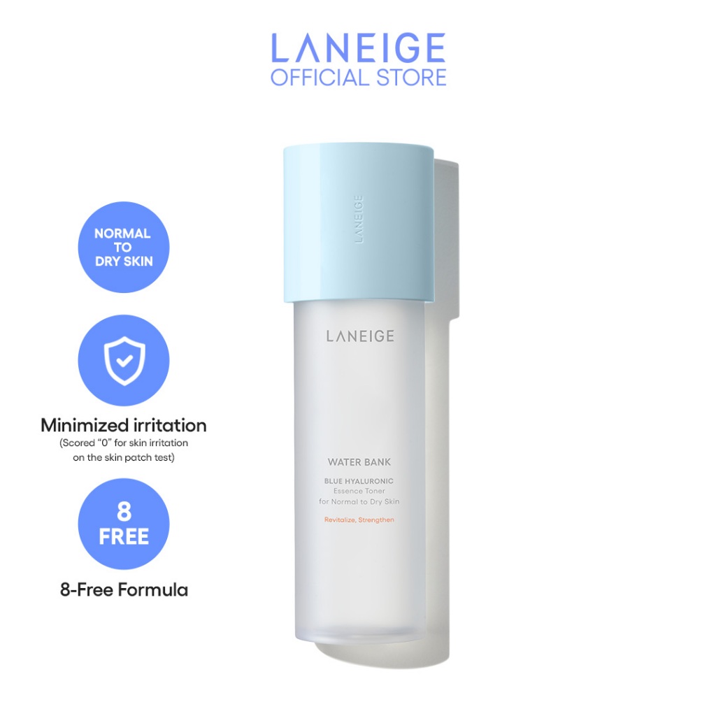 Laneige Water Bank Blue Hyaluronic Essence Toner 160ml for Normal To Dry Skin main image 1